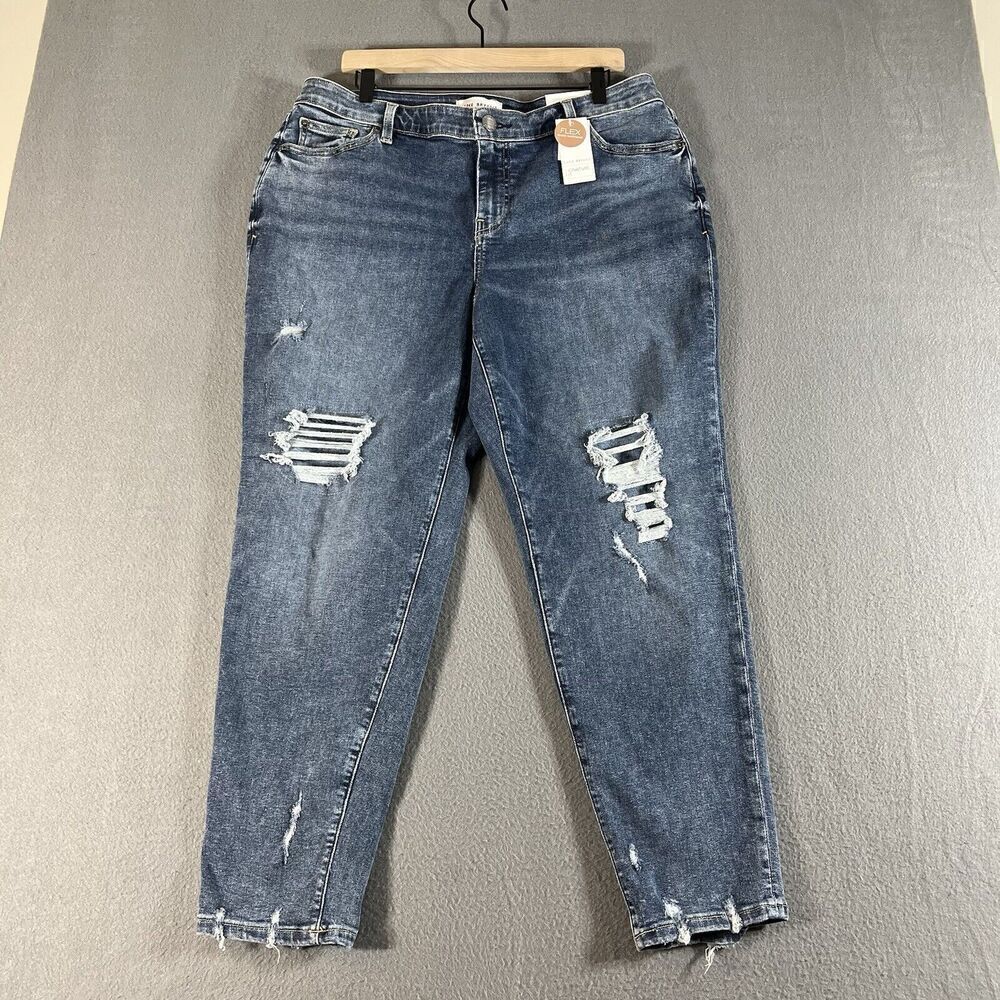 Lane bryant signature fit flex magic waist band boyfriend jeans size 14 women